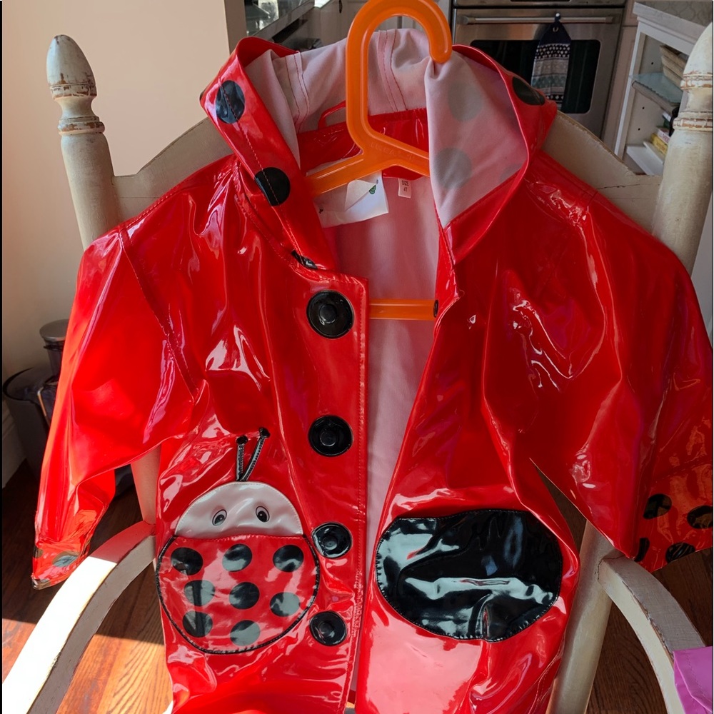 Girls Ladybug Raincoat